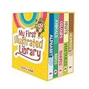 My First Learning Library for Kids - Boxset of Board Books - 8 Topics Gift Set for Kids - Alphabet, Numbers, Animals and Birds, Colours and Shapes, Fruits and Vegetables - for Children Age 0 - 2 Years