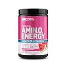 Optimum Nutrition Amino Energy Powder Plus Hydration, with BCAA, Electrolytes, and Caffeine, Watermelon Splash, 30 Servings (Packaging May Vary)