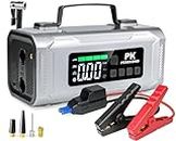 Car Jump Starter with Air Compressor, 3000A 12V Portable Jump Box Car Battery Charger, 150PSI Tire Inflator Air Pump, Power Bank, Jump Starter Battery Pack for Up to 8L Gas or 3L Diesel Engine
