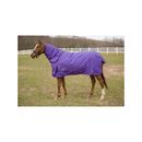 TuffRider 1200 D Comfy Winter Medium Weight Detachable Neck Horse Turnout Blanket, Purple, 75-in