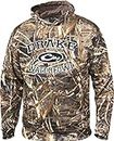 Drake Waterfowl Hoodie Embroidered Collegiate Max 5 with Ribbed Cuffs and Drawstring Hood (Max-5 - Large)