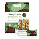 Simply Protein Mint Chocolate Protein Bars, Gluten Free, Vegan, High Protein Snacks, 12 Count