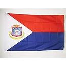 AZ FLAG - Drapeau Pays de Saint-Martin - 150x90 cm - Drapeau du Royaume des Pays-Bas 100% Polyester avec Fourreau et cordelette - Pavillon 110 g