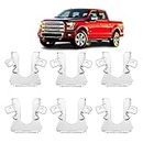 CAPSER Headlight Component Pivot Retaining Clips Compatible with 1992-1996 Ford F-150 F-250 F-350 Lincoln Benz Models, Metal Parts for Headlight Components（6PCS）