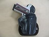 Smith & Wesson S&W 1911 Compact OWB AZULA All Leather Molded Paddle Holster CCW BLACK RH