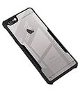 Zapcase Back Case Cover for iPhone 6 / iPhone 6S | Compatible for iPhone 6 / iPhone 6S Back Case Cover | Clear Case for iPhone 6 / iPhone 6S with Camera Protection | (TPU + PC | Matte Black)