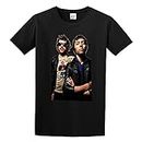 Justice Band French Electronic Music Duo T-Shirt Graphic Mens Basic Black Unisex Cotton Casual Tee XXL