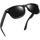Joopin Polarized Sunglasses for Women Black Sunglasses for Men Trendy Mens Sunglasses Womens Shades UV Protection Square Sun Glasses for Driving Fishing Travelling Golf
