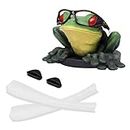 Acefrog AR Coated Polarized Replacement Lenses/Earsocks Nose Piece Rubber Kits for Oakley Pit Bull OO9127 Sunglasses, White, One size