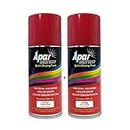 APAR Touch Up Spray Paint CANDY CHERRY RED - 225 ml (Pack of 2-pcs) For Tata-Flame Red, Hyundai-Fiery Red, Honda-Radiant red and Maruti Cars, Bikes and E-Rickshaw.
