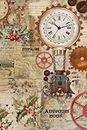 Steampunk Address Book: Christmas Card Address Book 12 Years to Keep Track of Sending and Receiving Your Christmas Cards