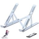 Snesh- Laptop Stand foldable laptop stand with multi-angle Adjustable Aluminum Laptop Tablet Riser, adjustable Portable computer laptop notebook stand Compatible with All type Laptops & notebook( compatible laptop such as MacBook Pro Air, ,HP Lenovo, Dell, 10-15.6” Device)