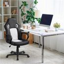 Silla de escritorio de oficina en casa silla de juegos espalda alta silla giratoria para tareas de trabajo blanca