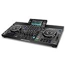 Denon DJ SC LIVE 4 - Contrôleur DJ autonome, mixeur quatre canaux, Amazon Music, Wi-Fi, haut-parleurs, compatible Serato DJ et Virtual DJ