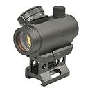 Minidiva 4 MOA Red Dot Sight 1x25mm Rifle Scope with High Rail 20mm Weaver Mount