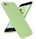 LOXXO® Back Cover Compatible for iPhone 7/8/SE/SE (3rd Gen), Liquid Silicone Gel Rubber Shockproof Candy Phone Cases Compatible for iPhone 7/8/SE/SE (3rd Gen) (Matcha Green)