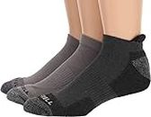 Merrell Adult's Wool Everyday Half Cushion Socks-Unisex 3 Pair Pack-Arch Support Band and Insulated Moisture Wicking, Charcoal Heather, M/L (Men's 9.5-12 /Women's 10-13)