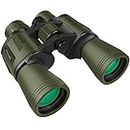 20x50 High Power Military Binoculars, Compact HD Professional/Daily Waterproof Binoculars Telescope for Adults Bird Watching Travel Hunting Football Games with Carrying Case and Strap（Green）
