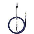 LcueGuk USB C to 3.5mm Headphone Aux Cable, 3-in-1 USB Type C Headphone Adapter and 3.5mm Audio Jack Car Stereo Hi-Fi DAC Cable for Samsung Galaxy S24 Plus/Ultra, lPad Pro, MacBook