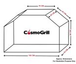 CosmoGrill Platinum Gas Grill BBQ 6+2 Stainless Steel For Outdoor Barbecue