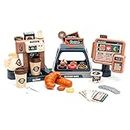 Pretend Role Play Toy Coffee Shop for Boys and Girls with Coffee Maker Machine and Fake Donuts 41Pcs (coffe2)