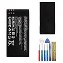 E-yiiviil BL-5H Replacement Battery Compatible with Nokia Lumia 630 635 636 638 with Tools