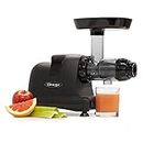 Omega Juicer J8006HDBLK Slow Masticating Cold Press Vegetable and Fruit Juice Extractor and Nutrition System, Triple Stage, 200-Watts, Black