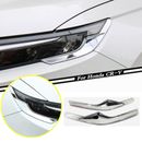 For 2023 Honda CR-V CRV ABS Chrome Car Front Headlight Eyebrow Cover Trim Strips
