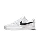 Nike Women's W Court Vision LO NN Black-White Leather Sneaker-6 UK (8.5 US) (DH3158-101)