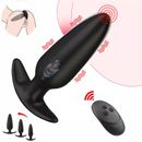 Vibrating Anal Butt Plug G-spot Dildo Prostate Massager Sex Toys For Men Women