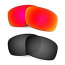 HKUCO Plus Mens Replacement Lenses For Costa Caballito Sunglasses - 2 pair