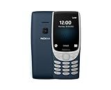 Nokia 8210 all carriers, 0.05 gb, Feature Phone with 4G connectivity, large display, built-in MP3 player, wireless FM radio and classic Snake game (Dual SIM) Blue