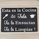 Farmhouse signs,Spanish home wood signs,wall hangings,home kitchen,Spanish kitchen sign Wood Sign for home wall office idea