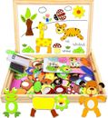Wooden Magnetic Board Puzzle Games 3 Year Old Boys Girls Learning Toys for Kids