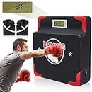 Hoteam Boxing Strength Tester Punch Force Sensor Adjustable Height Boxing Training Equipment Wall Mounted Boxing Boxer Boxing Machine Wall Punch Pad Boxing Punching Bag Machine for Adult Kid (Stylish)