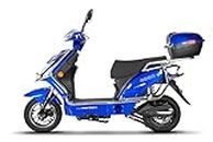EMMO Hornet X Electric Moped for Adults - Electric Scooter Bike - Dual Removable Battery Long Range - 500W QS Motor - Large Storage - Blue - 48V20Ah