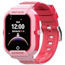 Turet Smart Watch for Kids with HD Display, Camera, SOS Button, Phone & Video Calling, Voice Chat, Games, 4G Sim, GPS Tracker Smart Watch, 6-15 Years Old Kids, Boys and Girls (Pink)