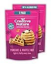 Gluten Free Pancake & Waffle Mix (2 x 266g) | Creative Nature Vegan Pancake Mix | Gluten Free, Nut Free, Dairy Free | Top 14 Allergen Free | 2 Pack
