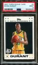 2007 TOPPS ROOKIE CARD #2 KEVIN DURANT RC PSA 9