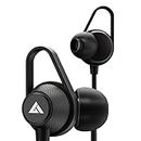 Boult Audio Bassbuds Loop 2 Wired in Ear Earphones with Mic, 10mm Powerful Driver for Extra Bass with Customizable Ear Loop (Black)