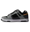 DC Shoes Herren Stag Sneaker, Grey/Yellow, 43 EU