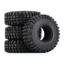 4Pack 1.0inch Wheel Rubber Tires Tyres For Axial SCX24 Gladiator C10 1/24 RC Car