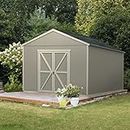 Handy Home Products Astoria 12x24 Do-It-Yourself Wooden Storage Shed Brown