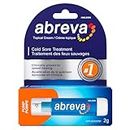 Abreva Cream Pump Cold Sore Treatment, Heals your cold sore in 4.1 days 1 , Contains docosanol to protect healthy cells against the virus, 2 g