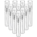 FANDAMEI Mini Spray Bottle, Fine Mist Refillable Perfume Atomizer, Small Empty Sample Containers, Plastic Portable Travel Bottle, 5ml, 10 Pack, Clear
