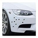JNNJ 3D Bullet Hole Car Decals Simulation, Stereoscopic Fake Realistic Guns Bullet Hole Stickers, Automotive Cool Removable Waterproof Sticker Decoration for Window Wing Door Body Side(R458-1)