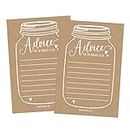 25 Rustic New Parent Advice Cards For Baby Shower Game Activities Ideas, Expecting Mommy Words of Wisdom Messages for Parents To Be Boy Girl Co-Ed Couples Gender Reveal Keepsake Alternative Guestbook