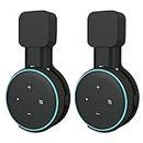 Sintron 2X Wall Mount Black for Dot 3, Smart Home Outlet Wall Mount Stand for Echo Dot 3rd Gen Speaker Holder, Space Saving Accessories Without Messy Wires, Compatible with UK Outlets Google Home Mini
