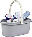 4.5 Gallon Cleaning Bucket, Good Grips Household Mop Bucket for Cleaning Supplies, Cleaning Caddy Organizer Basket with Handle, 17.1L (Grey)
