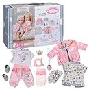 Baby Annabell First Arrival Set 707425 - Fits 43cm Baby Annabell Dolls - Includes Clothing and Accessories - Doll Not Included - Suitable for Kids From 3+ Years